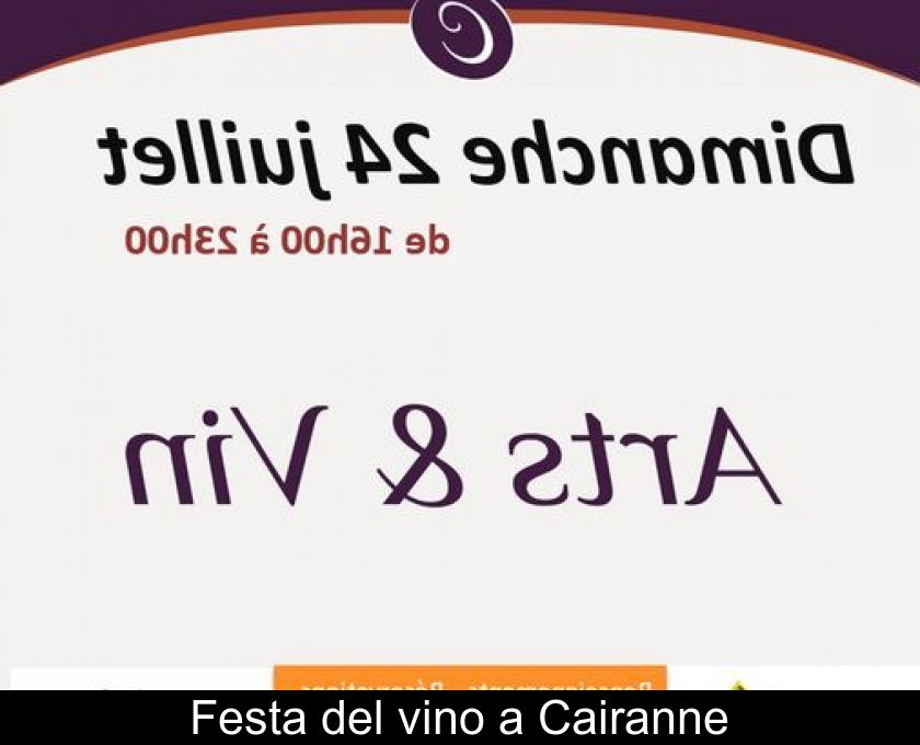 Festa Del Vino A Cairanne