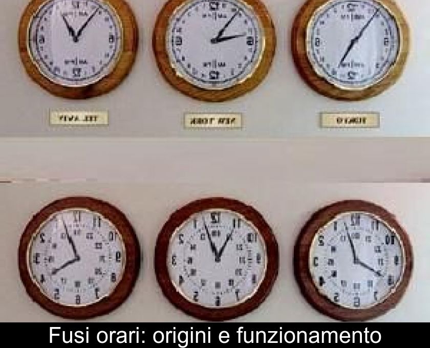 Fusi Orari: Origini E Funzionamento