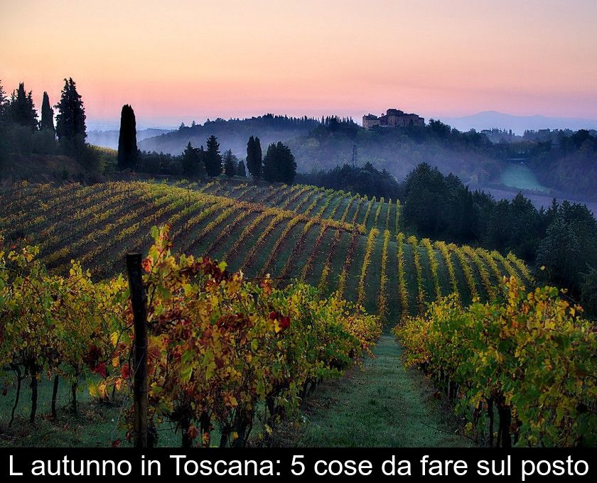 L'autunno In Toscana: 5 Cose Da Fare Sul Posto