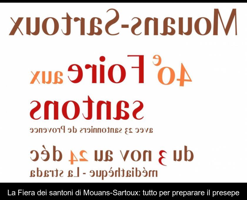 La Fiera Dei Santoni Di Mouans-sartoux: Tutto Per Preparare Il Presepe