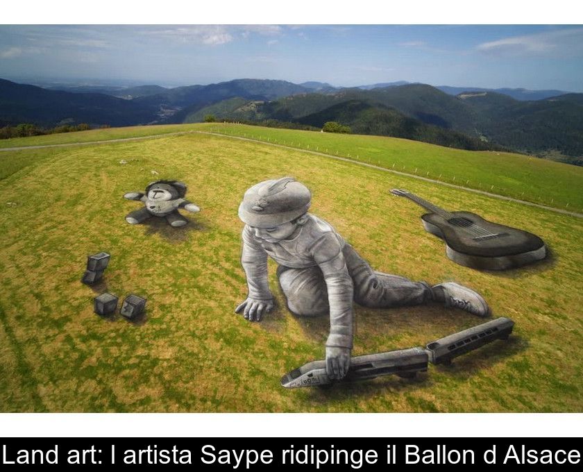 Land Art: L'artista Saype Ridipinge Il Ballon D'alsace