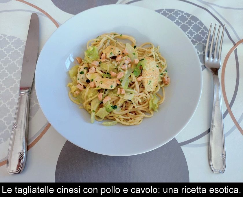 Le Tagliatelle Cinesi Con Pollo E Cavolo: Una Ricetta Esotica.