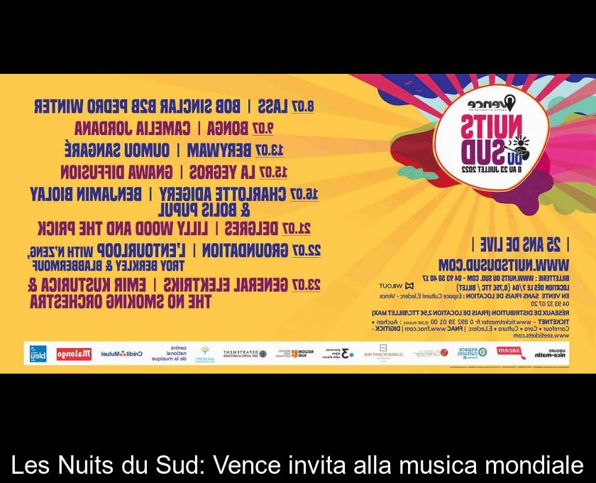 Les Nuits Du Sud: Vence Invita Alla Musica Mondiale