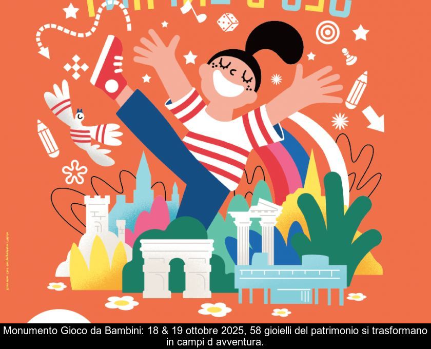 Monumento Gioco Da Bambini: 18 & 19 Ottobre 2025, 58 Gioielli Del Patrimonio Si Trasformano In Campi D'avventura.