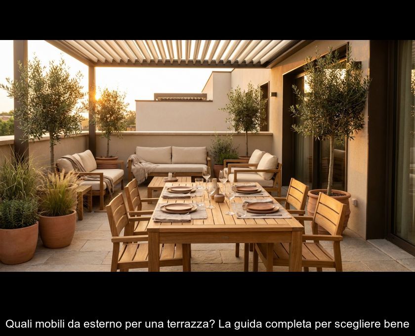 Quali Mobili Da Esterno Per Una Terrazza? La Guida Completa Per Scegliere Bene