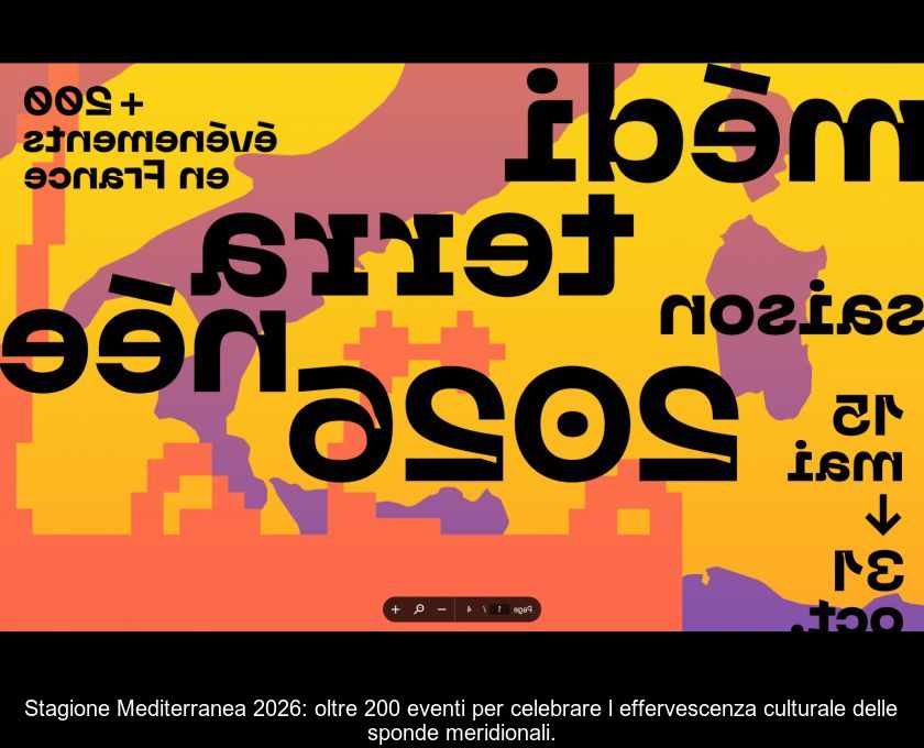 Stagione Mediterranea 2026: Oltre 200 Eventi Per Celebrare L'effervescenza Culturale Delle Sponde Meridionali.