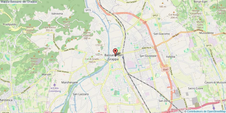 Mappa Bassano del Grappa 