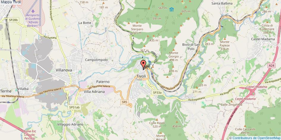 Mappa Tivoli 