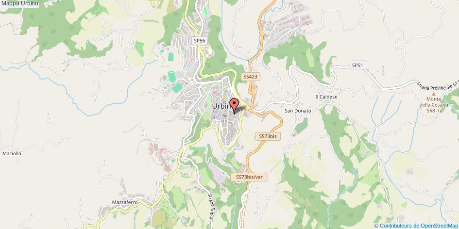Mappa Urbino 
