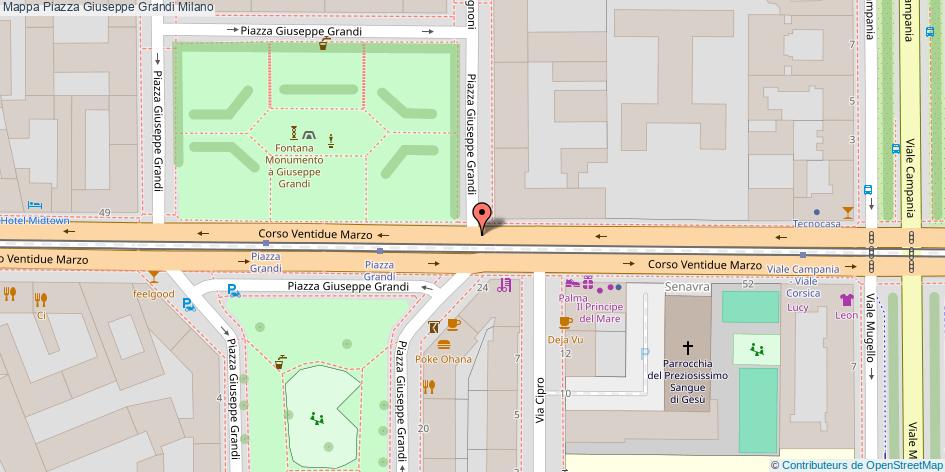 Piazza Giuseppe Grandi Milano