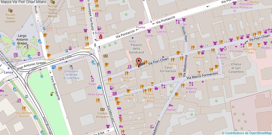 Via Fiori Chiari Milano