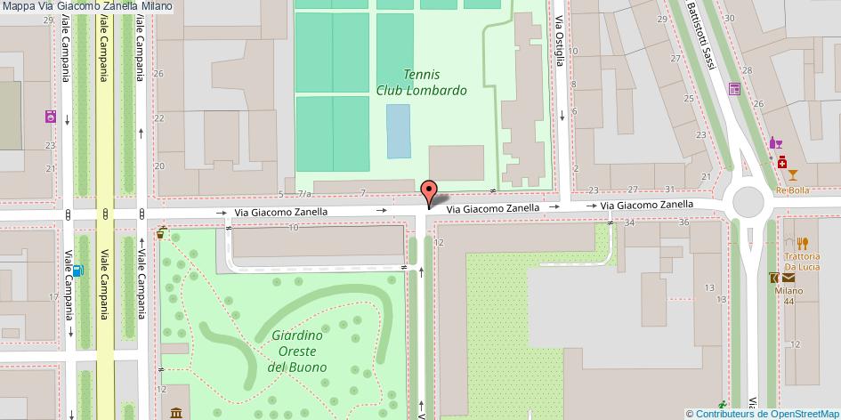 Via Giacomo Zanella Milano