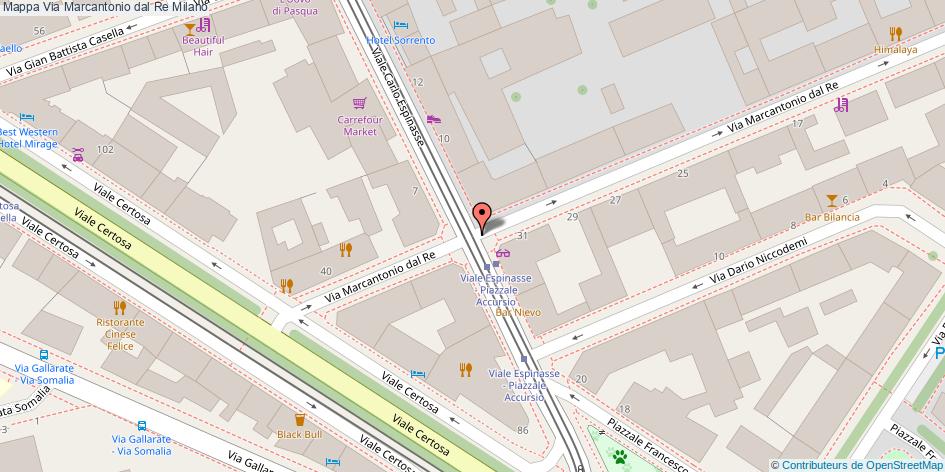 Via Marcantonio dal Re Milano