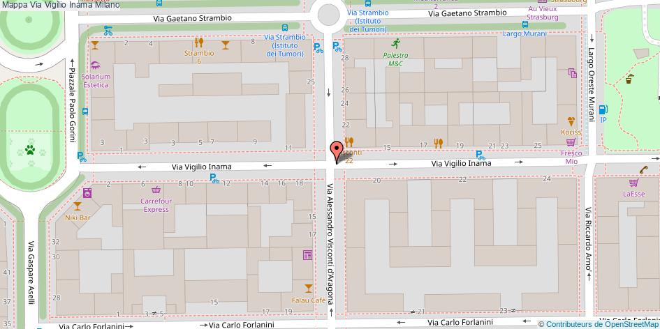 Via Vigilio Inama Milano