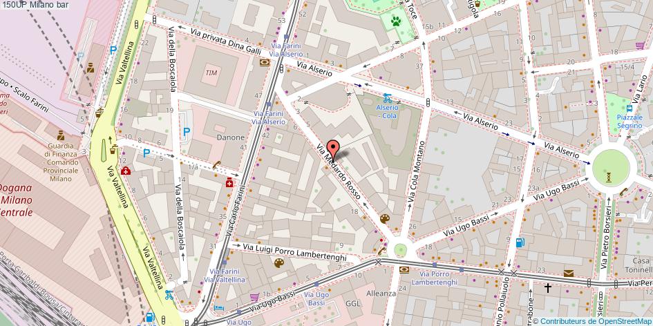 Mappa 150UP bar Milano