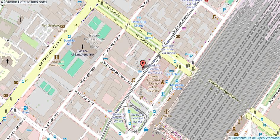 Mappa 43 Station Hotel hotel Milano