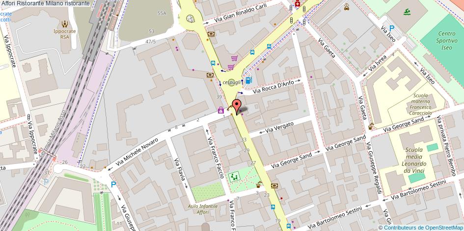 Mappa Affori Ristorante ristorante Milano