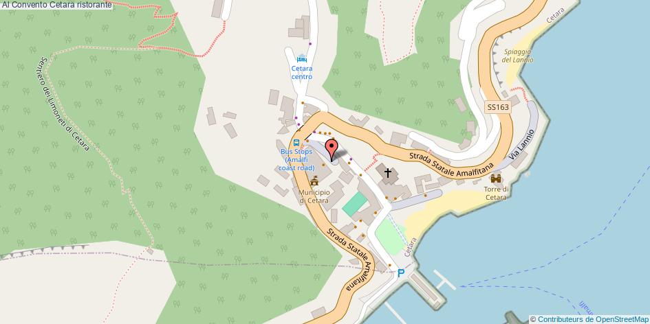 Mappa Al Convento ristorante Cetara