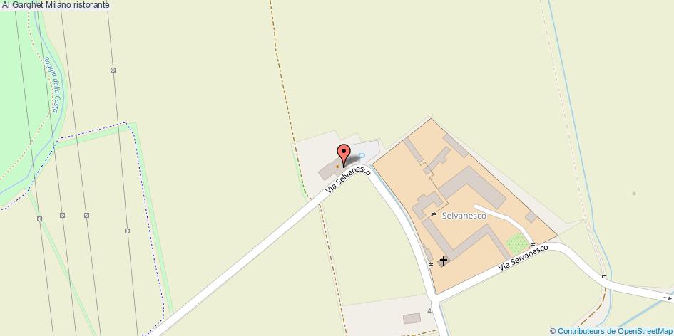Mappa Al Garghet ristorante Milano