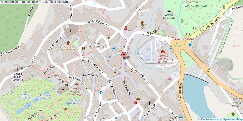 Mappa Al madrigale - Nuova cucina rurale ristorante Tivoli