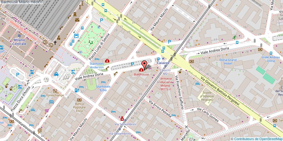 Mappa Baldhouse medico Milano