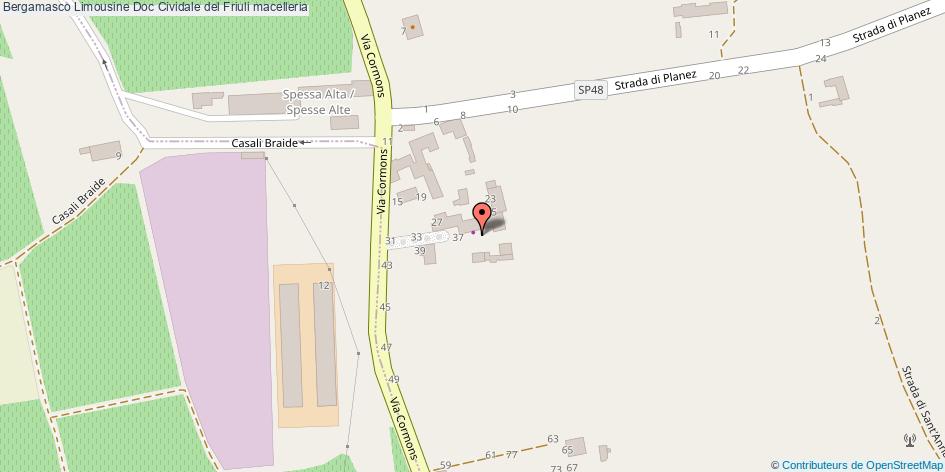 Mappa Bergamasco Limousine Doc macelleria Cividale del Friuli
