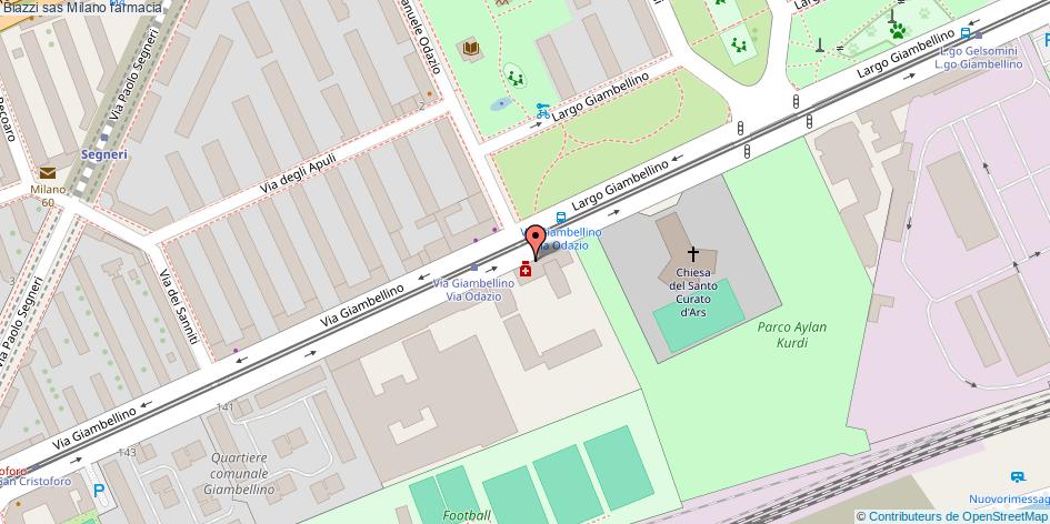 Mappa Biazzi sas farmacia Milano