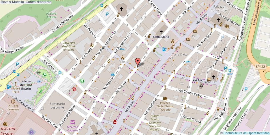 Mappa Bove's Macellai ristorante Cuneo