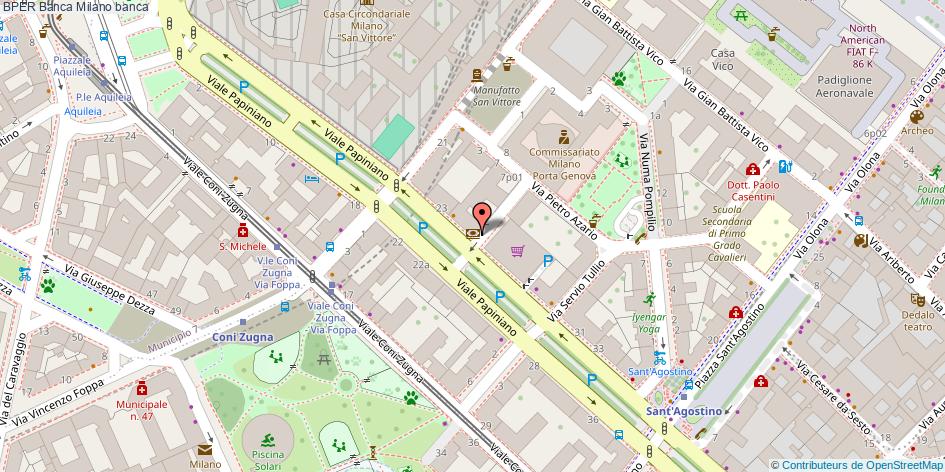 Mappa BPER Banca banca Milano