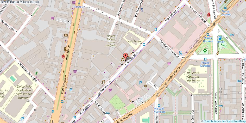Mappa BPER Banca banca Milano