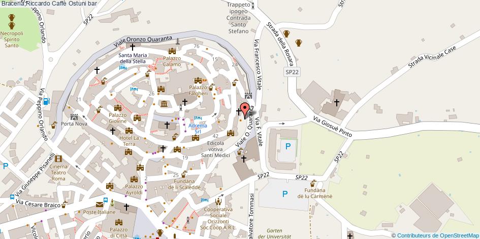 Mappa Braceria;Riccardo Caffè bar Ostuni