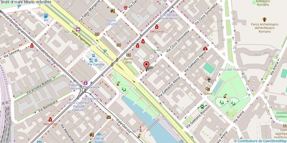 Mappa Brutti di mare ristorante Milano