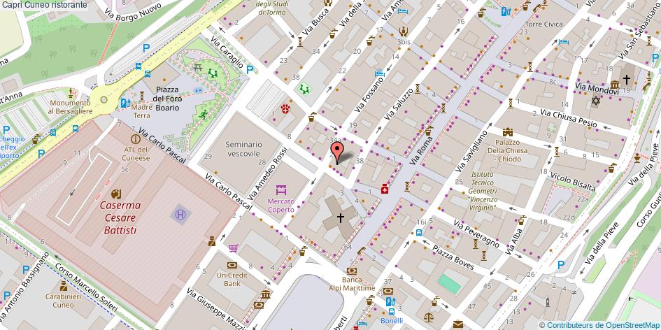 Mappa Capri ristorante Cuneo
