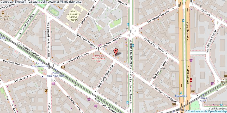 Mappa Consorzio Stoppani - La sagra della cotoletta ristorante Milano
