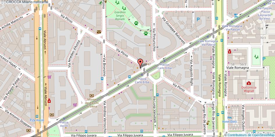Mappa Crocca ristorante Milano