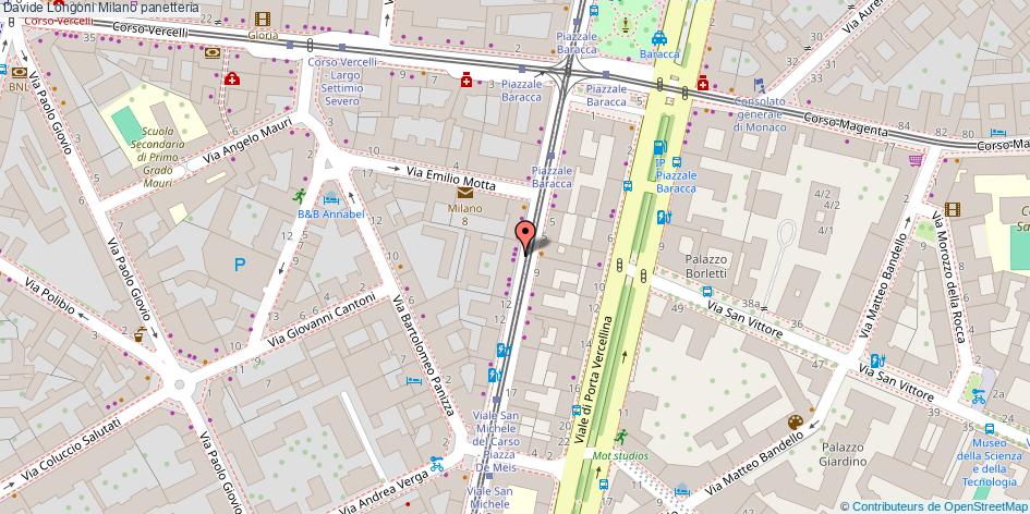 Mappa Davide Longoni panetteria Milano