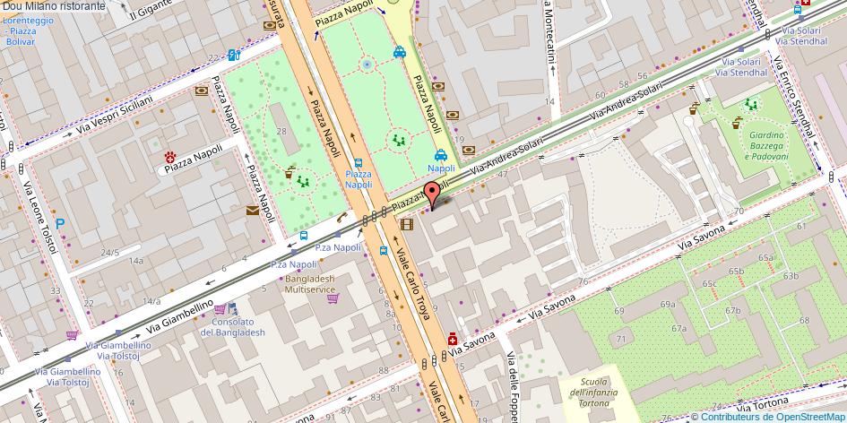 Mappa Dou ristorante Milano