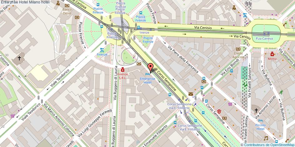 Mappa Enterprise Hotel hotel Milano
