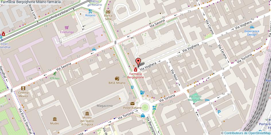 Mappa Farmacia Bergognone farmacia Milano