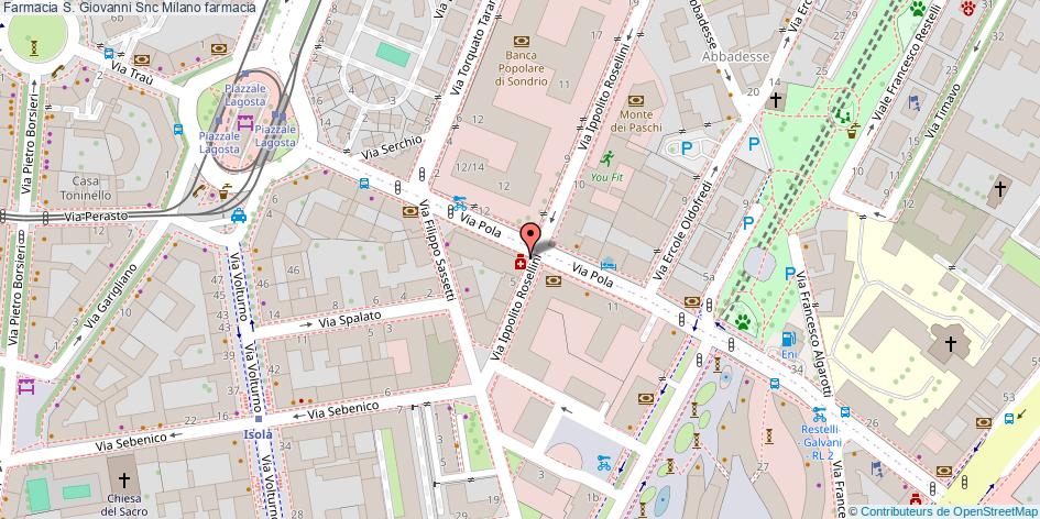 Mappa Farmacia S. Giovanni Snc farmacia Milano