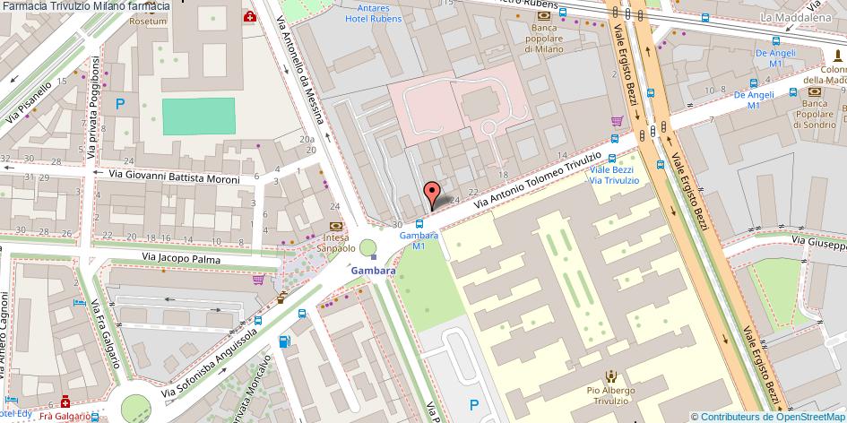 Mappa Farmacia Trivulzio farmacia Milano