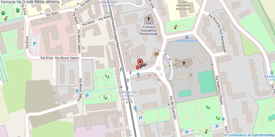 Mappa Farmacia Val Di Sole farmacia Milano