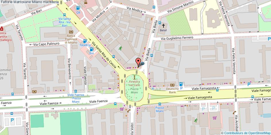 Mappa Fattorie Mantovane macelleria Milano