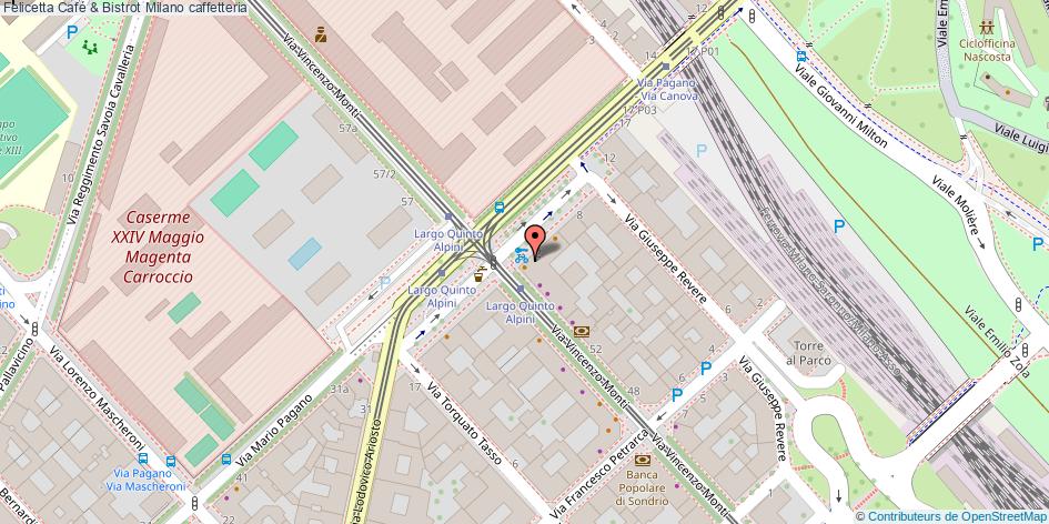 Mappa Felicetta Café & Bistrot caffetteria Milano