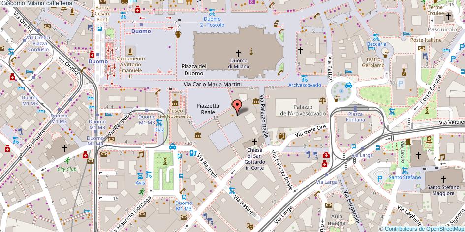 Mappa Giacomo caffetteria Milano