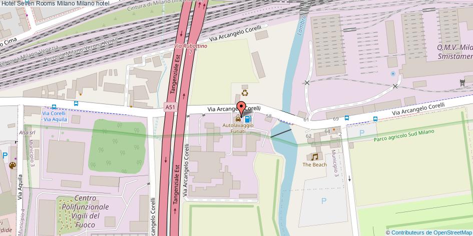 Mappa Hotel Seven Rooms Milano hotel Milano