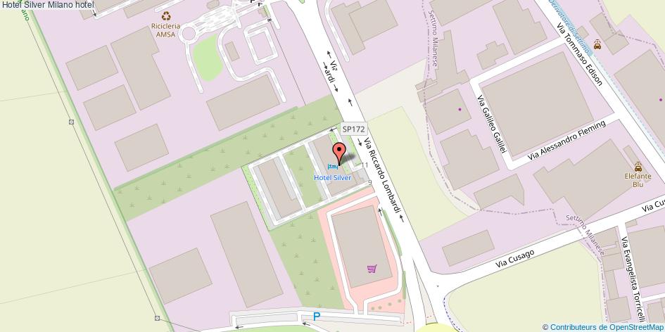 Mappa Hotel Silver hotel Milano