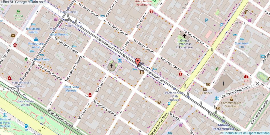 Mappa Hotel St. George hotel Milano
