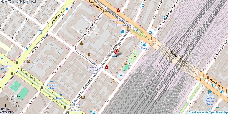 Mappa Hotel Terminal hotel Milano