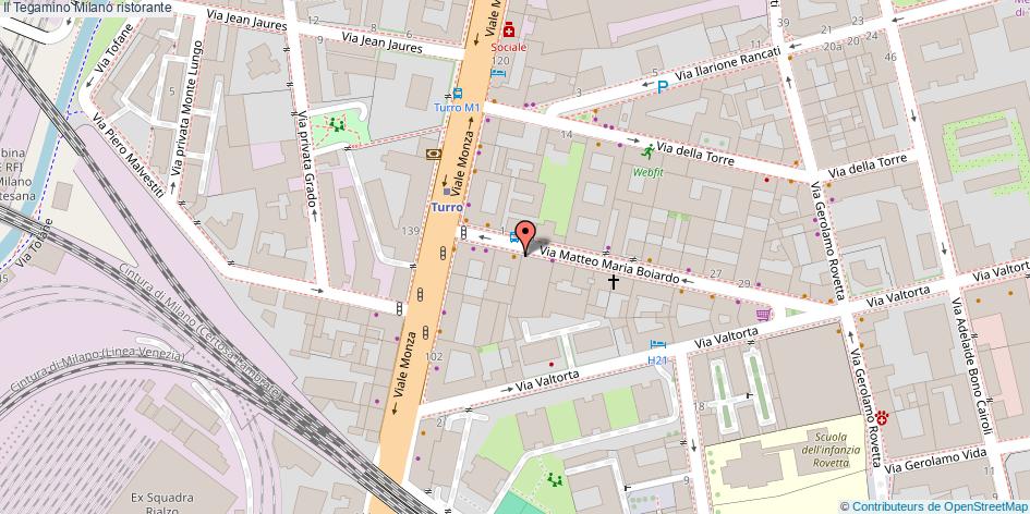 Mappa Il Tegamino ristorante Milano
